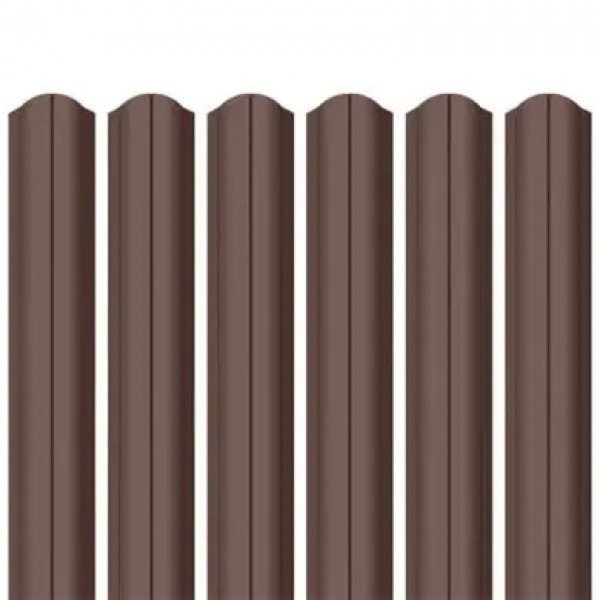 Ламель штахета Parkan Shop Pladur wrinkle mat Thyssen krupp 0,50мм RAL 8017 Коричневий