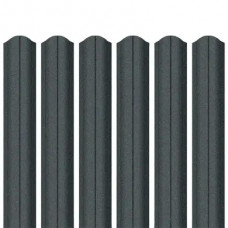 Ламель штахета Parkan Shop Relief iceCrystal mat Thyssen krupp 0,50мм RAL 7016 Графіт