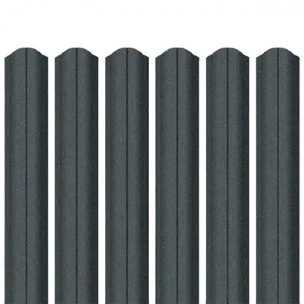 Ламель штахета Parkan Shop Relief iceCrystal mat Thyssen krupp 0,50мм RAL 7016 Графіт