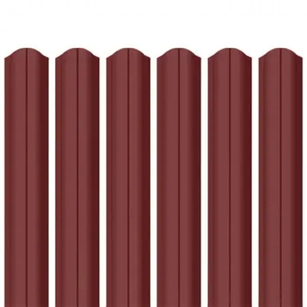 Ламель штахета Parkan Shop ультра матполіестер ArcelorMittal (Німеччина) 0,50мм RAL 3009 Червоний