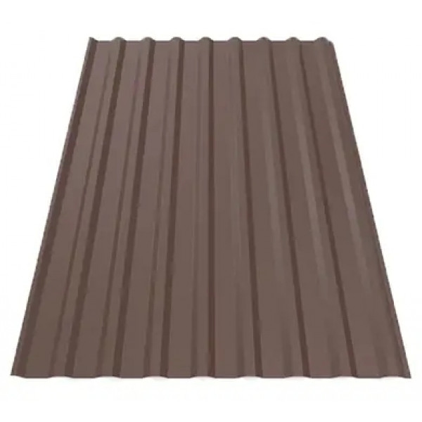 Профнастил Будсервис Т-18 стен. Quartz Petra Polyurethane mat ARVEDI 0.50 mm RAL 8017 Коричневый