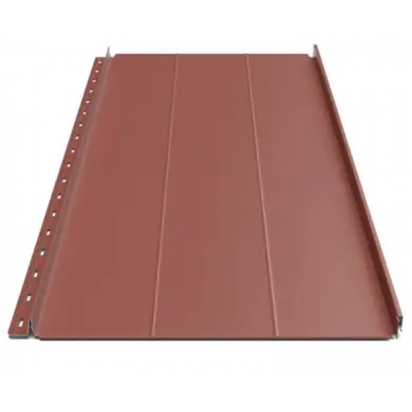 Клікфальц Будсервіс "Преміум" П2 Pladur wrinkle mat Thyssen krupp 0.50 mm RAL 3009 Червоний