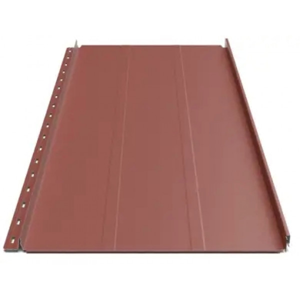 Клікфальц Будсервіс "Преміум" П3 Pladur wrinkle mat Thyssen krupp 0.50 mm RAL 3009 Червоний