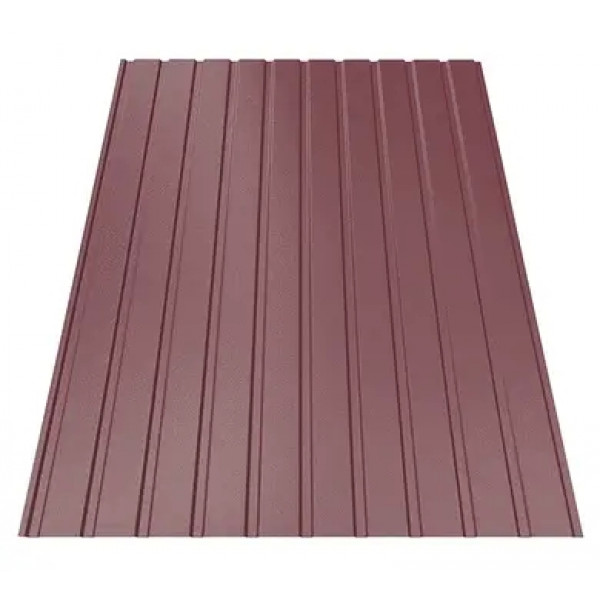 Профнастил Будсервіс Т-07 Quartz Petra Polyurethane mat ARVEDI 0.50 mm RAL 3005 Червоний