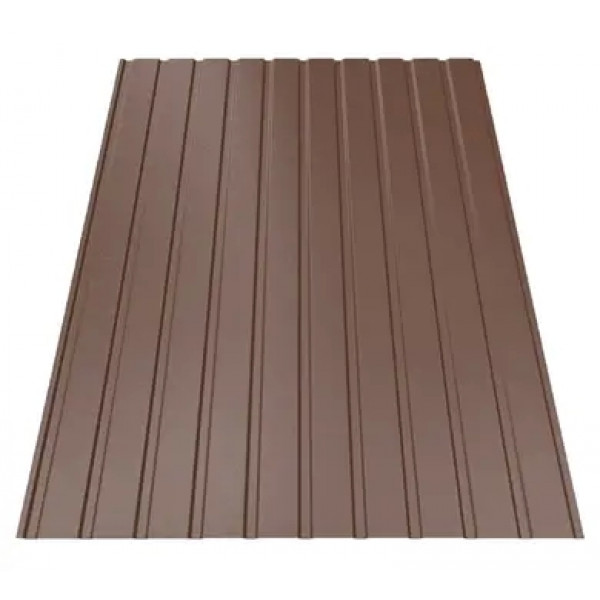 Профнастил Будсервіс Т-07 Quartz Petra Polyurethane mat ARVEDI 0.50 mm RAL 8017 Коричневий