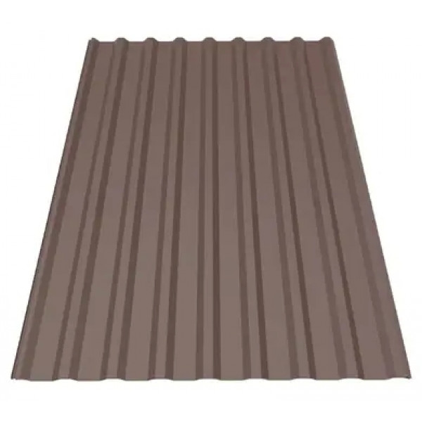 Профнастил Будсервіс Т-18 Pladur wrinkle mat Thyssen krupp 0.50 mm RAL 8017 Коричневий