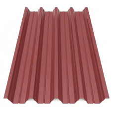 Профнастил Будсервіс Т-57 Quartz Petra Polyurethane mat ARVEDI 0.50 mm RAL 3011 Червоний