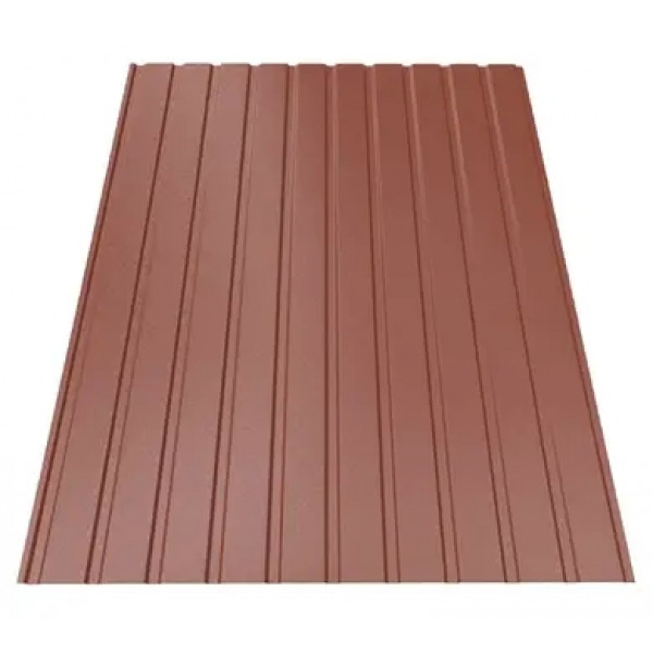 Профнастил Будсервіс Т-07 Quartz Petra Polyurethane mat ARVEDI 0.50 mm RAL 3009 Червоний