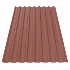 Профнастил Будсервіс Т-18 стін. Pladur wrinkle mat Thyssen krupp 0.50 mm RAL 3009 Червоний