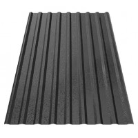 Профнастил Будсервис Т-18 стен. Relief iceCrystal mat Thyssen krupp 0.50 mm RAL 9005 Черный