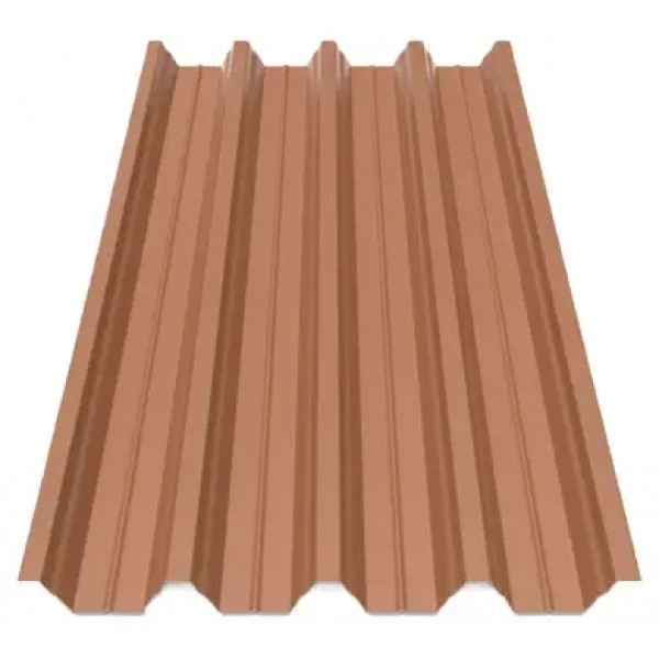 Профнастил Будсервіс Т-57 матполіестер двохстор. ARVEDI 0.45 mm RAL 8004 Теракота