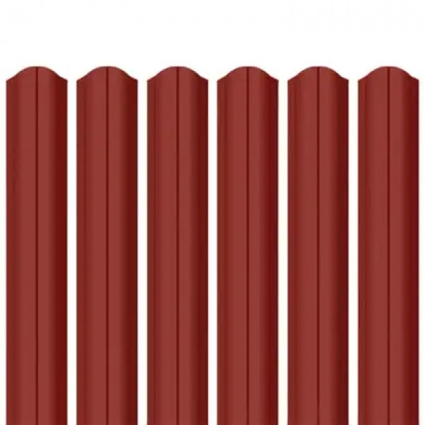 Ламель штахета Parkan Shop ультра матполіестер ArcelorMittal (Польща) 0,50мм RAL 3011 Червоний