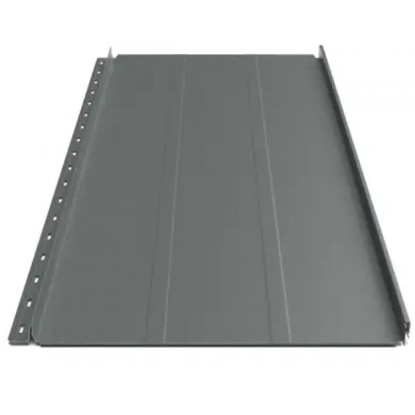 Клікфальц Будсервіс "Преміум" П3 Pladur wrinkle mat Thyssen krupp 0.50 mm RAL 7024 Сірий