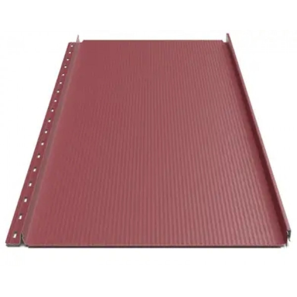 Клікфальц Будсервіс "Преміум" П4 ультра матполіестер ArcelorMittal (Польща) 0.50 mm RAL 3011 Червоний