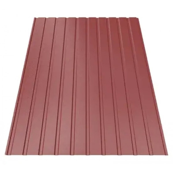 Профнастил Будсервіс Т-07 Quartz Petra Polyurethane mat ARVEDI 0.50 mm RAL 3011 Червоний