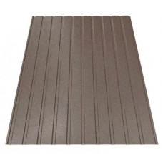 Профнастил Будсервіс Т-07 Relief iceCrystal mat Thyssen krupp 0.50 mm RAL 8019 Коричневий