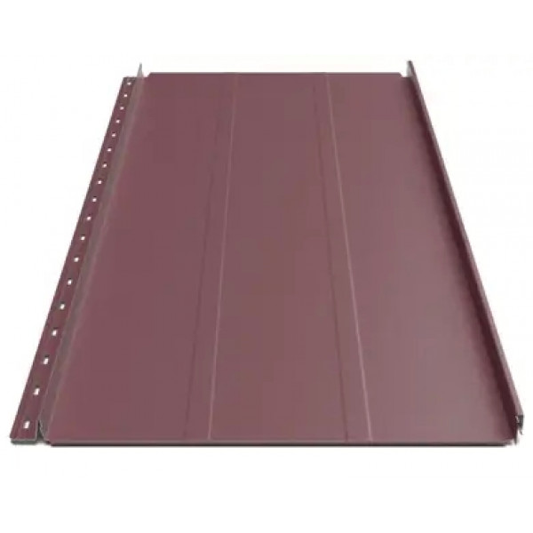 Клікфальц Будсервіс "Преміум" П3 ультра матполіестер ArcelorMittal (Польща) 0.50 mm RAL 3005 Червоний