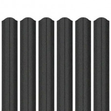 Ламель штахета Parkan Shop Relief iceCrystal mat Thyssen krupp 0,50мм RAL 9005 Чорний