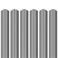 Ламель штахета Parkan Shop поліестер ARVEDI 0,45мм RAL 9006 Металік