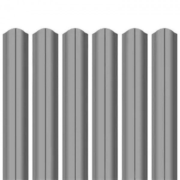 Ламель штахета Parkan Shop поліестер ARVEDI 0,45мм RAL 9006 Металік
