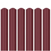 Ламель штахета Parkan Shop ультра матполіестер ArcelorMittal (Польща) 0,50мм RAL 3005 Червоний