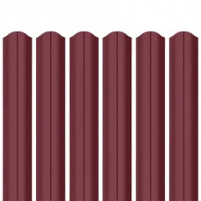 Ламель штахета Parkan Shop ультра матполіестер ArcelorMittal (Польща) 0,50мм RAL 3005 Червоний