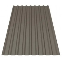 Профнастил Будсервис Т-18 Pladur wrinkle mat Thyssen krupp 0.50 mm RAL 8019 Коричневый