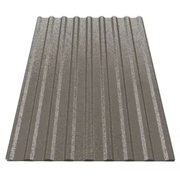 Профнастил Будсервіс Т-18 Relief iceCrystal mat Thyssen krupp 0.50 mm RAL 8019 Коричневий