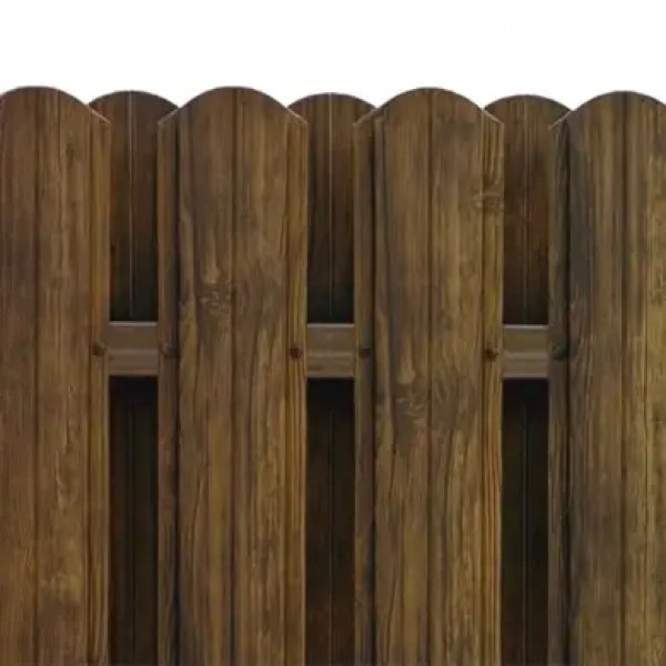 Ламель штахета Damet Parkan printech двохстор. Корея 0,40мм Дуб 3Д/RAL