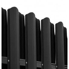 Ламель штахета Damet Parkan матполіестер Китай 0,43мм RAL 9005 Чорний