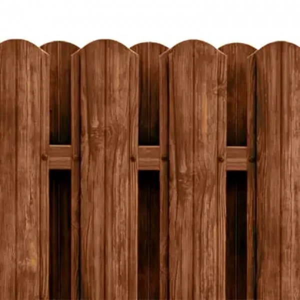 Ламель штахета Damet Parkan printech двохстор. Китай 0,40мм Горіх 3Д/RAL