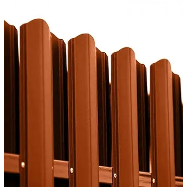 Ламель штахета Damet Parkan матполіестер Австрія 0,50мм RAL 8004 Теракота