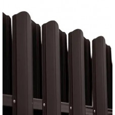 Ламель штахета Damet Parkan матполіестер Італія 0,45мм RAL 8019 Коричневий