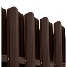 Ламель штахета Damet Parkan матполіестер двохстор. Metipol/Lowenstal 0,70мм RAL 8017 Коричневий