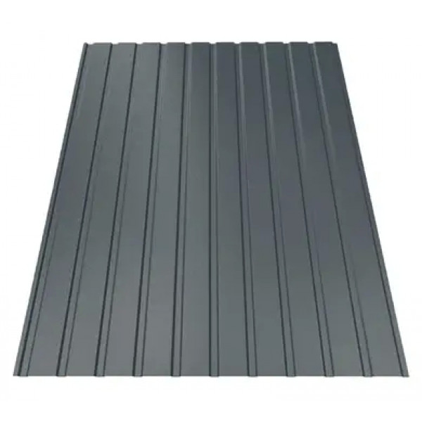 Профнастил Зартмет ПС-7/ПК-7 матполіестер UKR Metal Україна 0.42 mm RAL 7016 Графіт