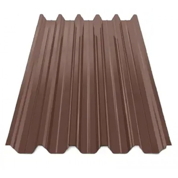 Профнастил Зартмет ПК-35 поліестер UKR Metal Україна 0.45 mm RAL 8017 Коричневий