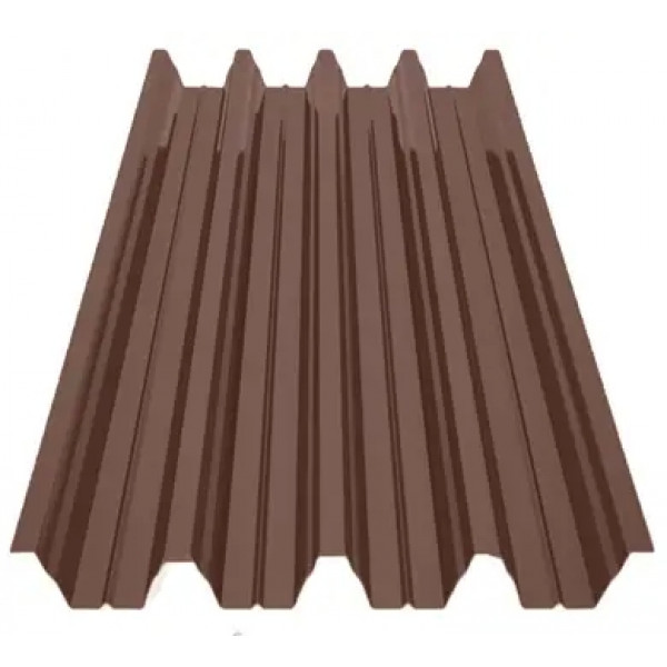 Профнастил Зартмет ПК-57 поліестер Dongbu Корея 0.40 mm RAL 8017 Коричневий