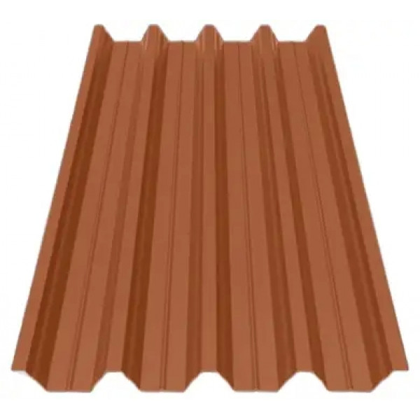 Профнастил Зартмет ПК-57 матполіестер двохстор. UKR Metal Україна 0.45 mm RAL 8004 Теракота