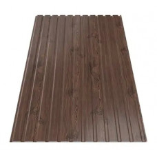 Профнастил Зартмет ПС-10/ПК-10 Printech 3D Dongbu Корея 0.40 mm Темне дерево