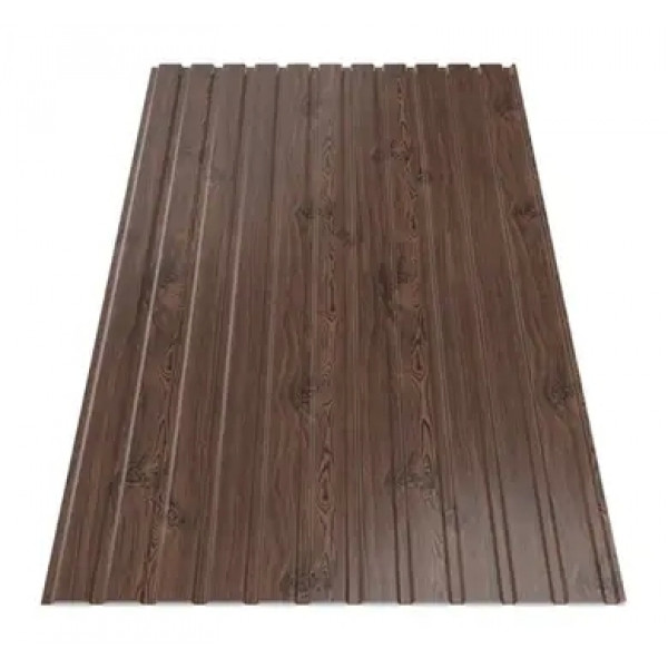 Профнастил Зартмет ПС-10/ПК-10 Printech 3D Dongbu Корея 0.40 mm Темне дерево