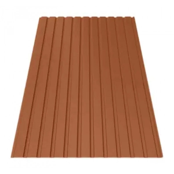 Профнастил Зартмет ПС-10/ПК-10 матполиэстер UKR Metal Украина 0.45 mm RAL 8004 Терракота