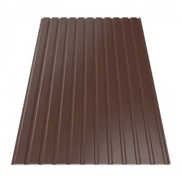 Профнастил Зартмет ПС-10/ПК-10 поліестер UKR Metal Україна 0.45 mm RAL 8017 Коричневий