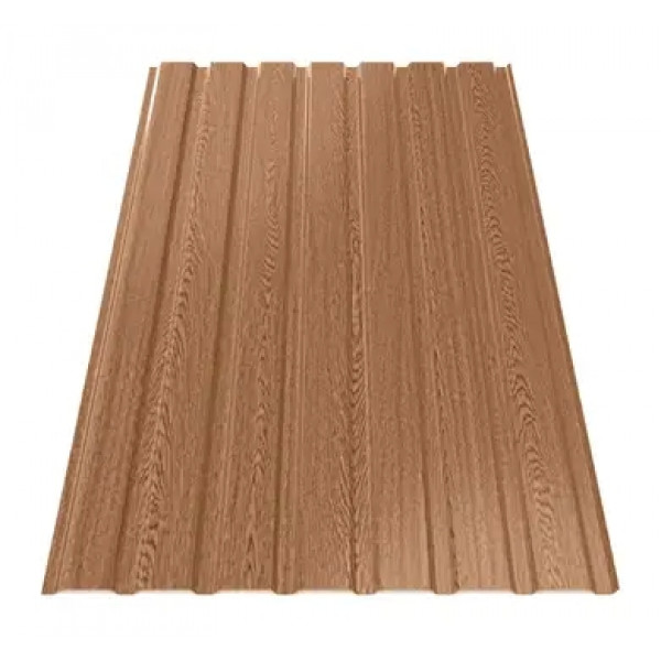 Профнастил Зартмет ПС-15/ПК-15 Printech 3D Dongbu Корея 0.40 mm Світле дерево