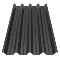 Профнастил Зартмет ПК-57 матполіестер Dongbu Корея 0.45 mm RAL 9005 Чорний
