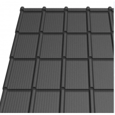 Металочерепиця Tilе "Еліт 20" алюміній мат Speira 0.60 mm RAL 9005 Чорний